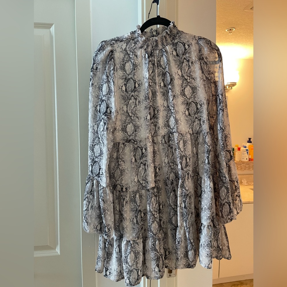 Snake print dress